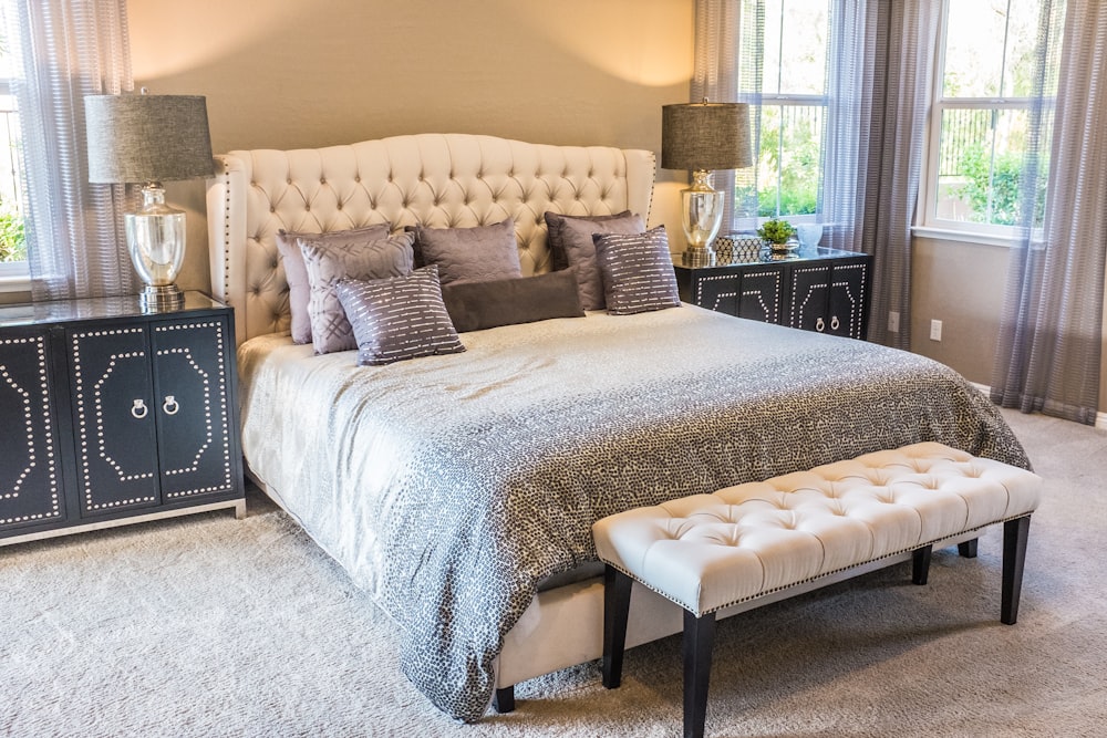A freshly prepared bedroom