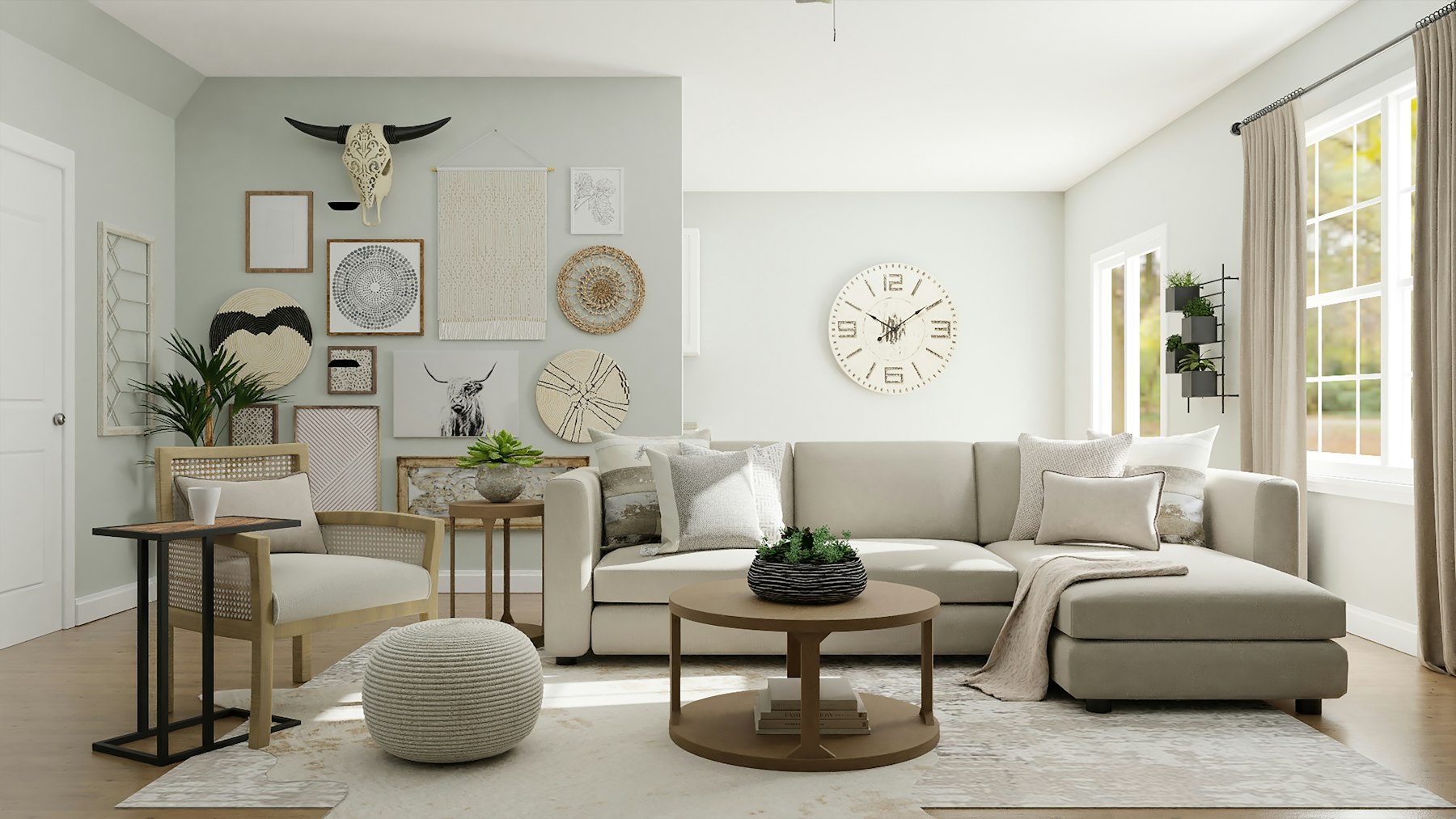 A guest-ready living space