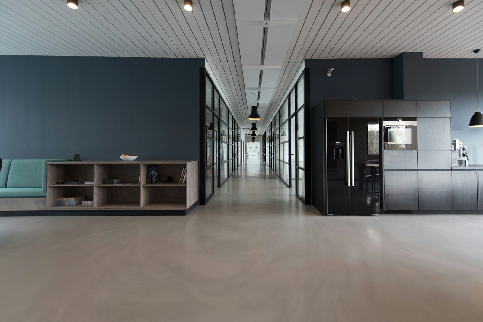 A spotless modern office space