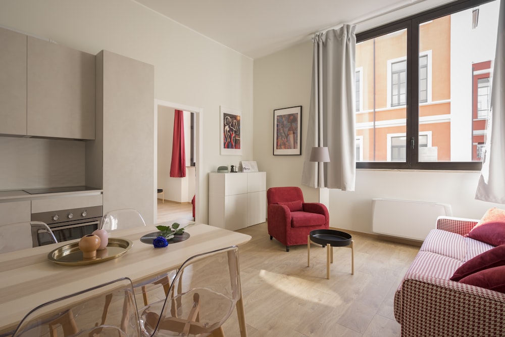 Bright open-plan living space after a full renovation